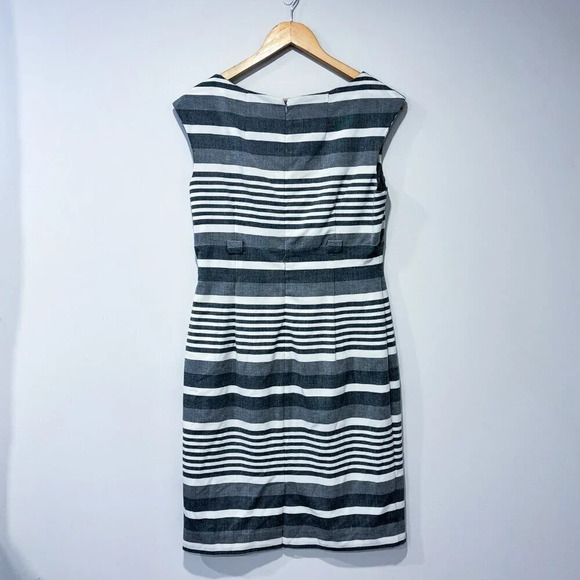 CALVIN KLEIN Grey and white striped dress - Picture 7 of 7